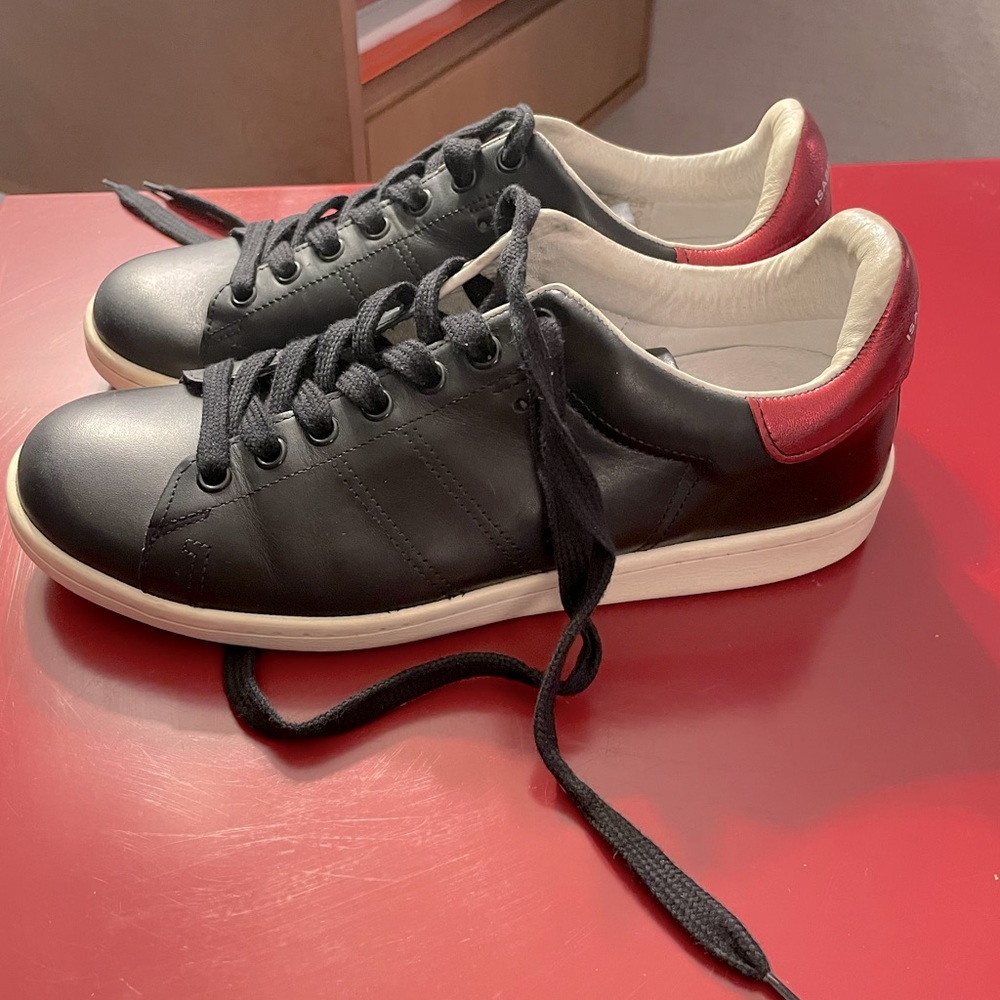 Isabel Marant metallic Bart low rise sneakers